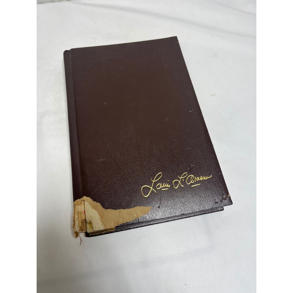 Louis L'Amour Showdown at Yellow Butte Hardcover Book Brown Faux Leather Western